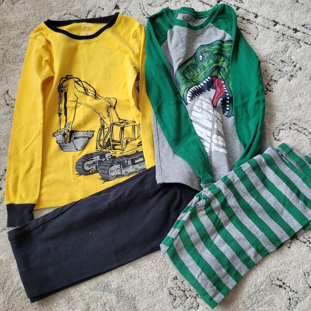 Boys Construction/Dino PJ sets 8